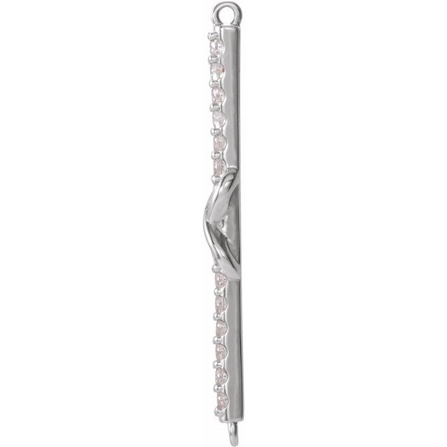 0.125 CTW Natural Diamond Infinity-Inspired Link