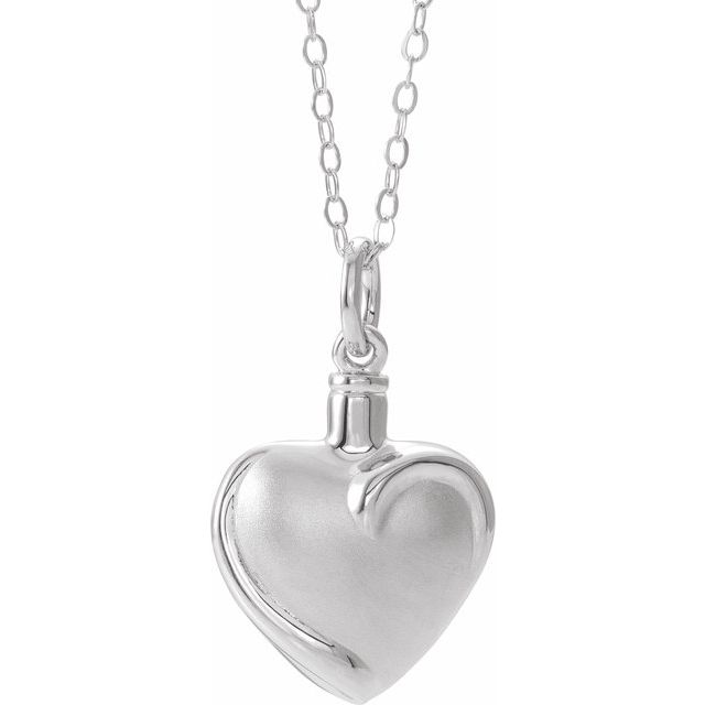 Heart Ash Holder 18" Necklace