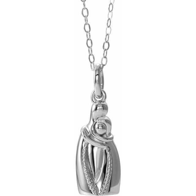 Sterling Silver Holding You Forever Ash Holder 18" Necklace