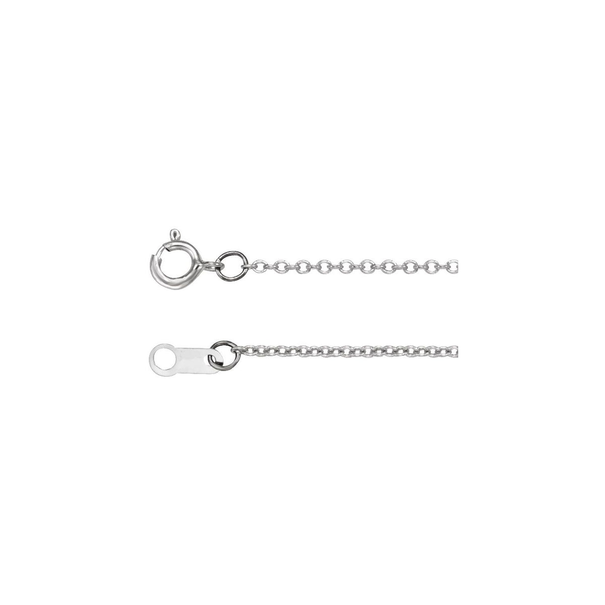 Adjustable Diamond-Cut Cable 16-18" Chain