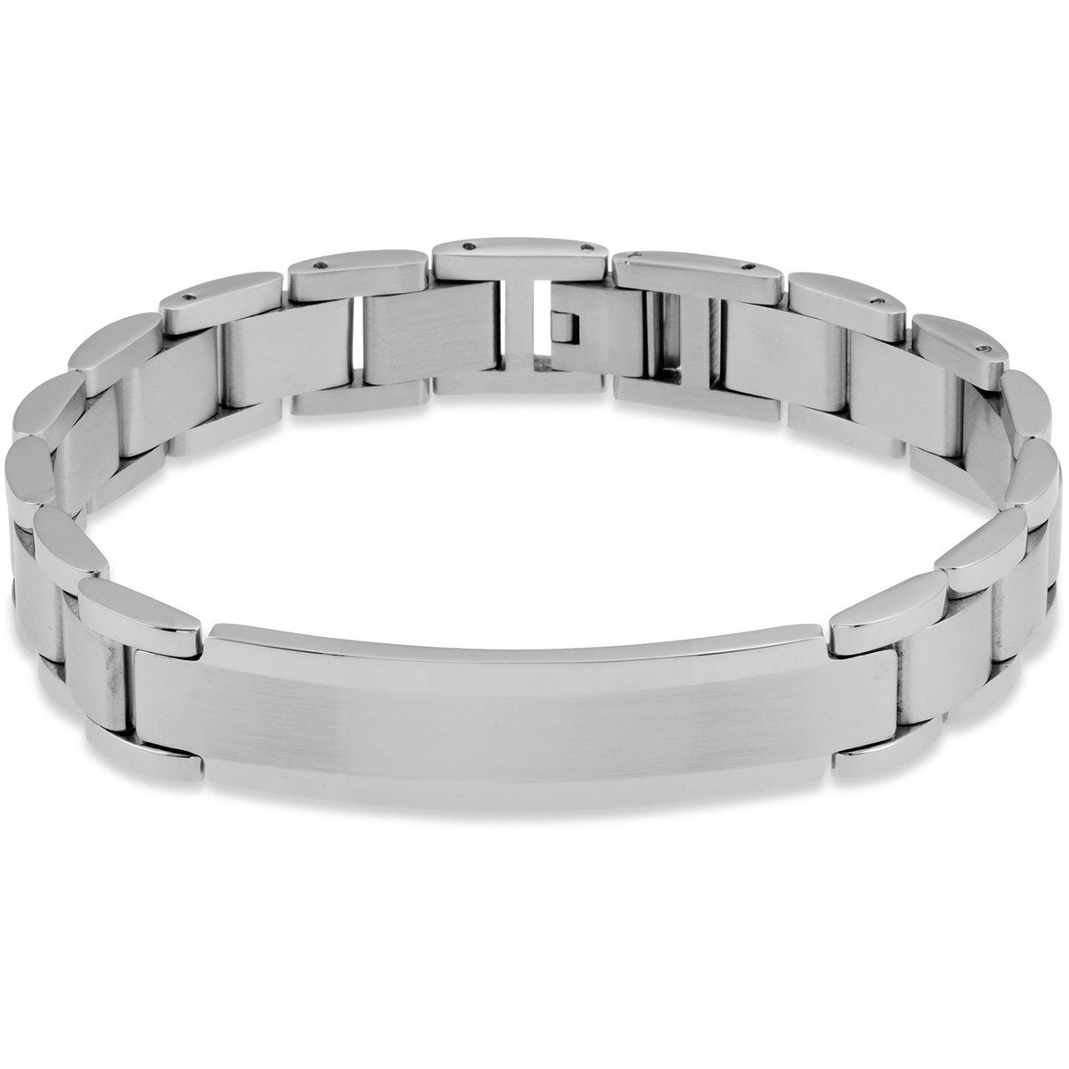 Stainless Steel 53x11. Engravable Identification 8" Bracelet