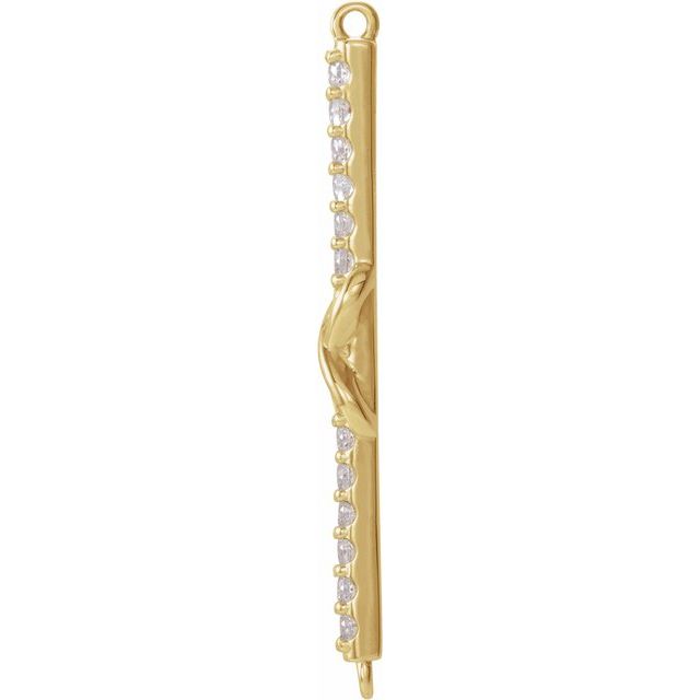 0.125 CTW Natural Diamond Infinity-Inspired Link