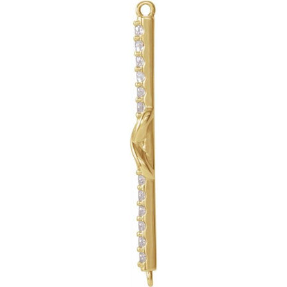 0.125 CTW Natural Diamond Infinity-Inspired Link