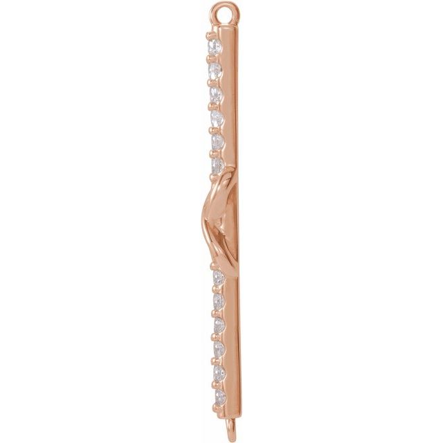 0.125 CTW Natural Diamond Infinity-Inspired Link