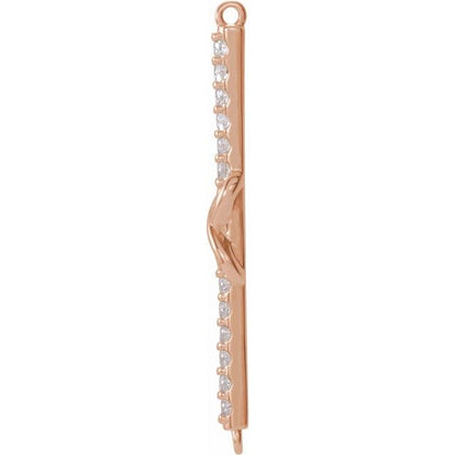 0.125 CTW Natural Diamond Infinity-Inspired Link
