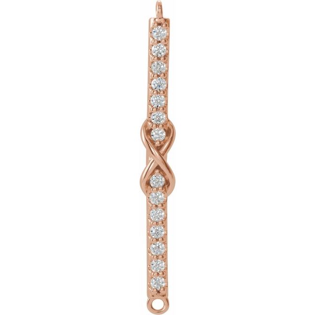 0.125 CTW Natural Diamond Infinity-Inspired Link