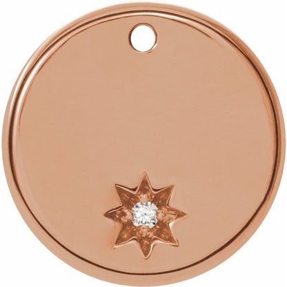 .005 CT Natural Diamond Round Dangle