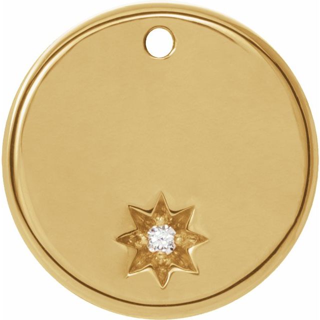 .005 CT Natural Diamond Round Dangle