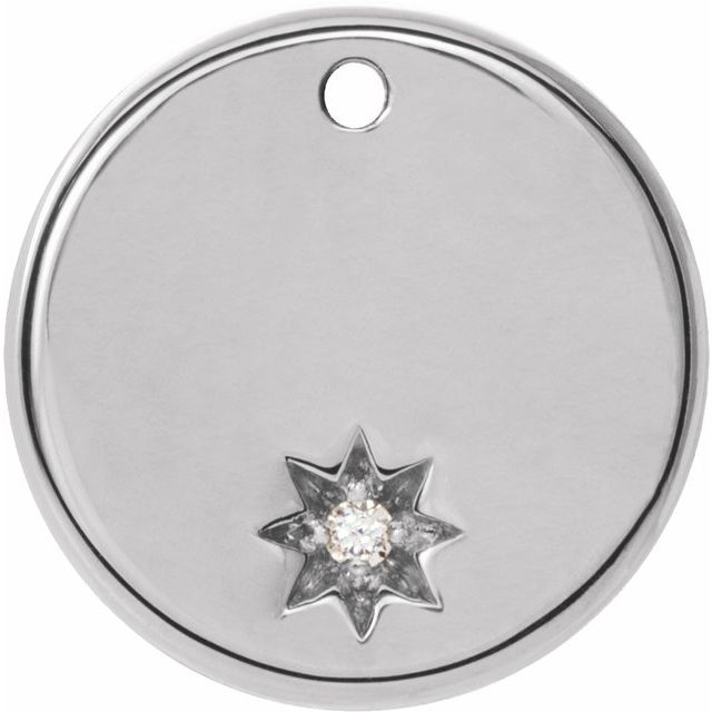 .005 CT Natural Diamond Round Dangle