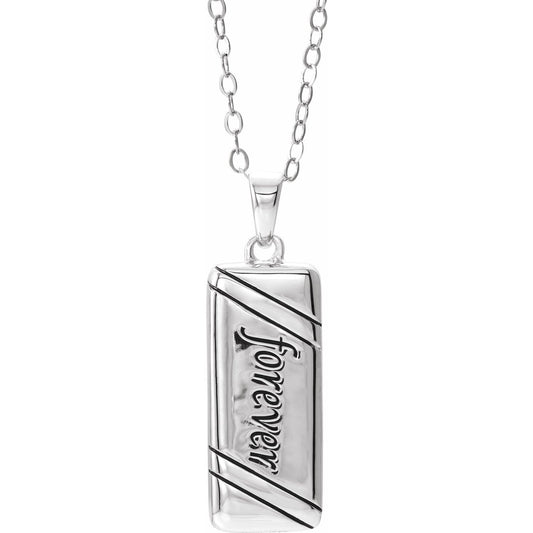 Sterling Silver Forever Companion Ash Holder 18" Necklace