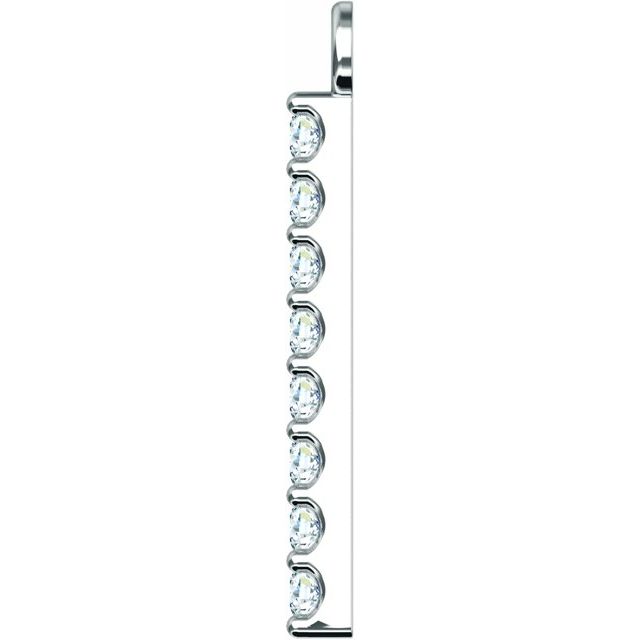 .07 CTW Natural Diamond Bar Dangle