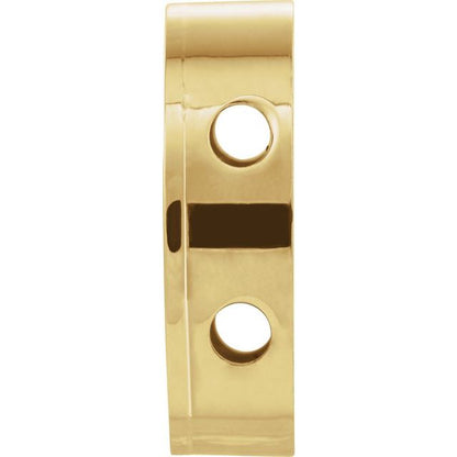 Oval Bracelet Slide, Style 4