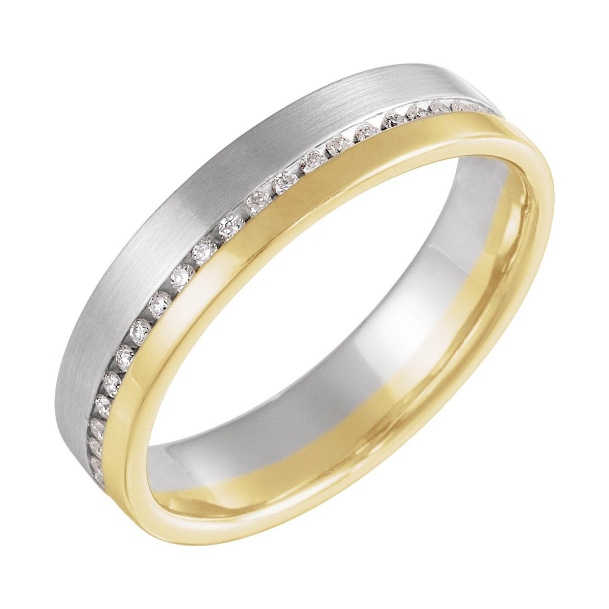 14K Rose & White Gold 1/3 CTW Cognac Natural Diamond Band