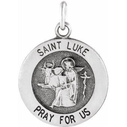 Sterling Silver St. Luke Medal