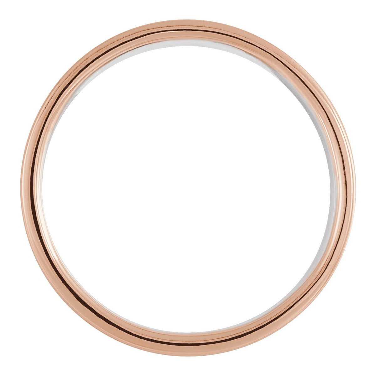 14K White/Rose Gold 1/3 CTW Black Natural Diamond Band