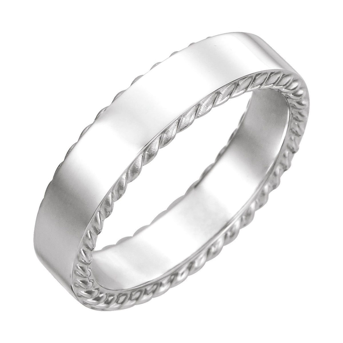 Rope Edge Flat Band, 6 mm