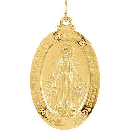 23x16 mm Oval Miraculous Medal