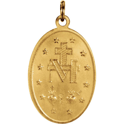 19x14 mm Oval Miraculous Medal