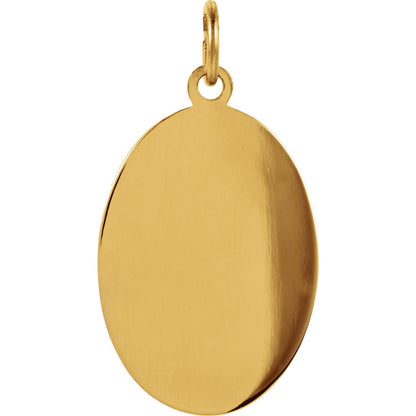 19x14 mm Oval St. Christopher Medal