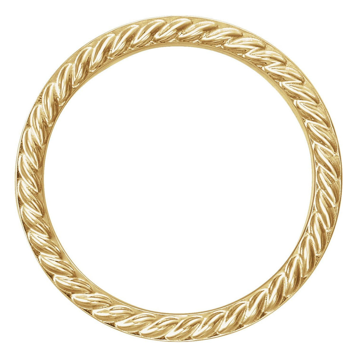 Rope Edge Flat Band, 6 mm