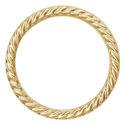 Rope Edge Flat Band, 6 mm