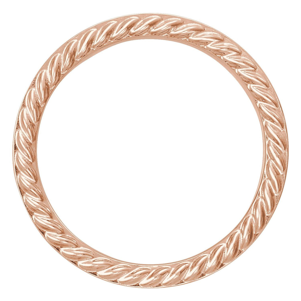 Rope Edge Flat Band, 6 mm