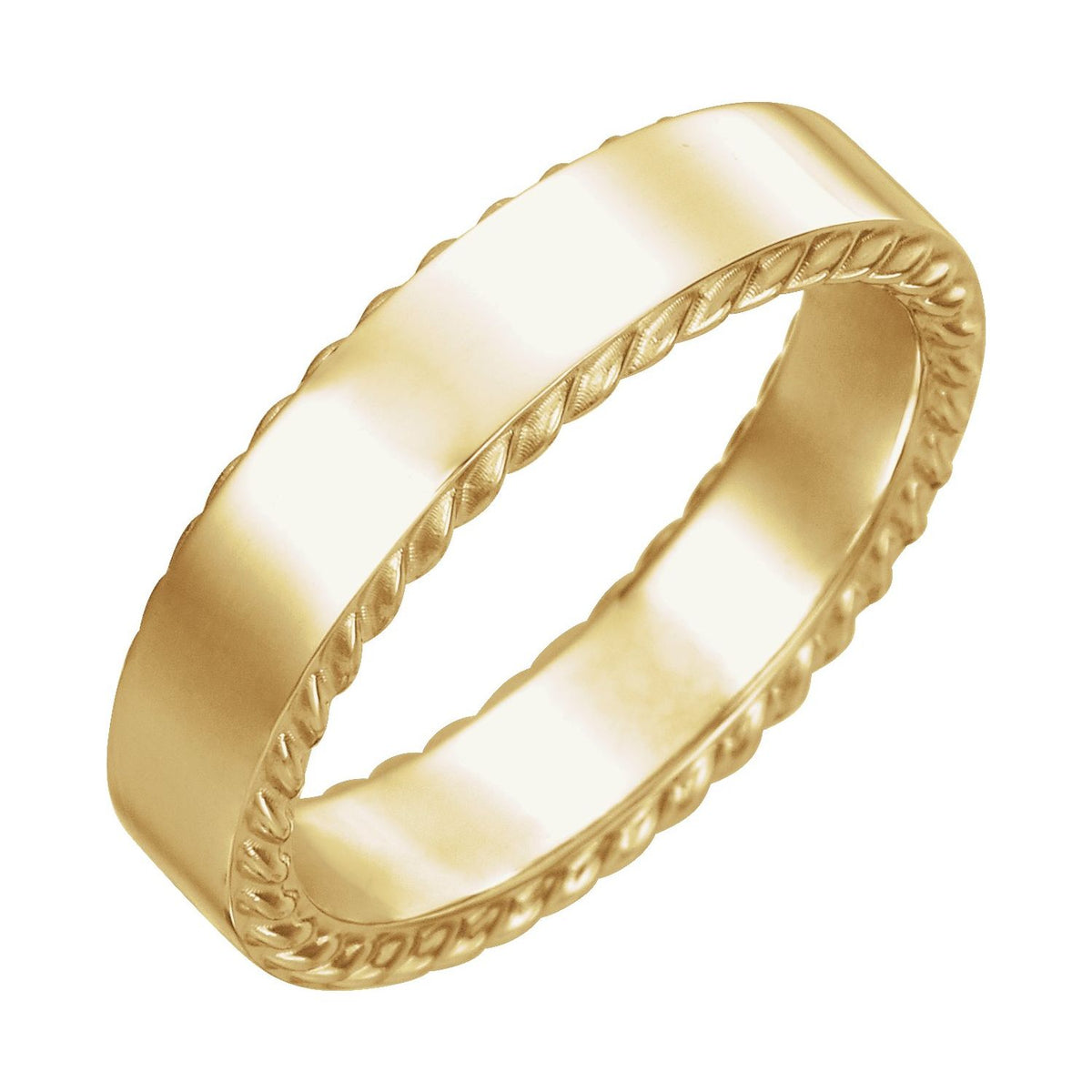 Rope Edge Flat Band, 6 mm
