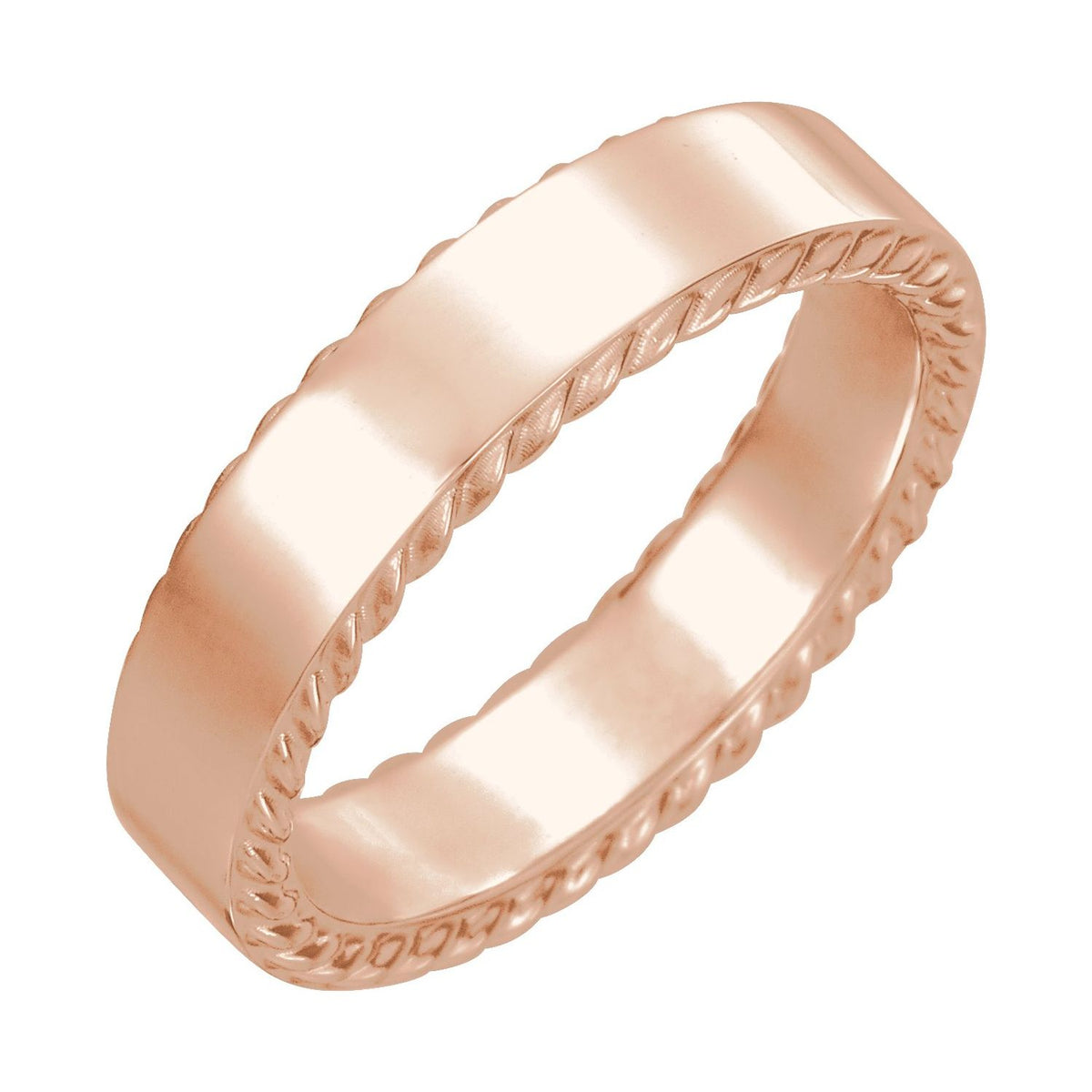 Rope Edge Flat Band, 6 mm