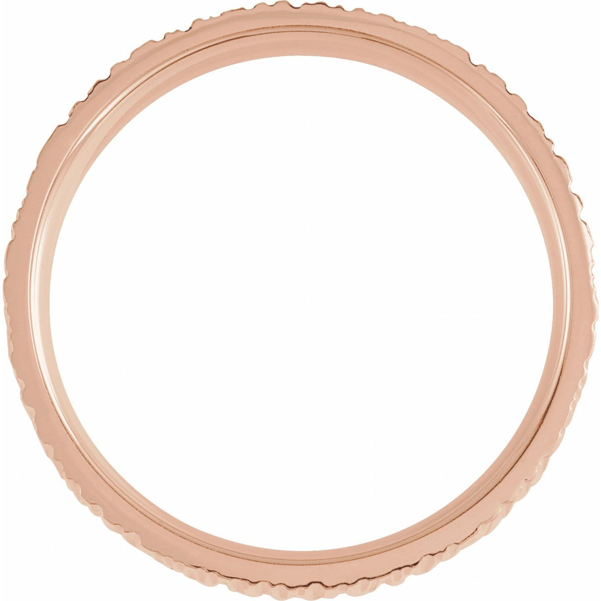 Tree Bark-Inspired Comfort-Fit Flat Band, 6 mm
