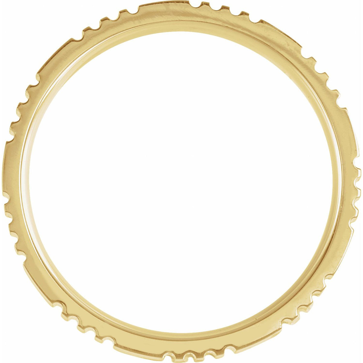Grooved Comfort-Fit Flat Band, 5 mm