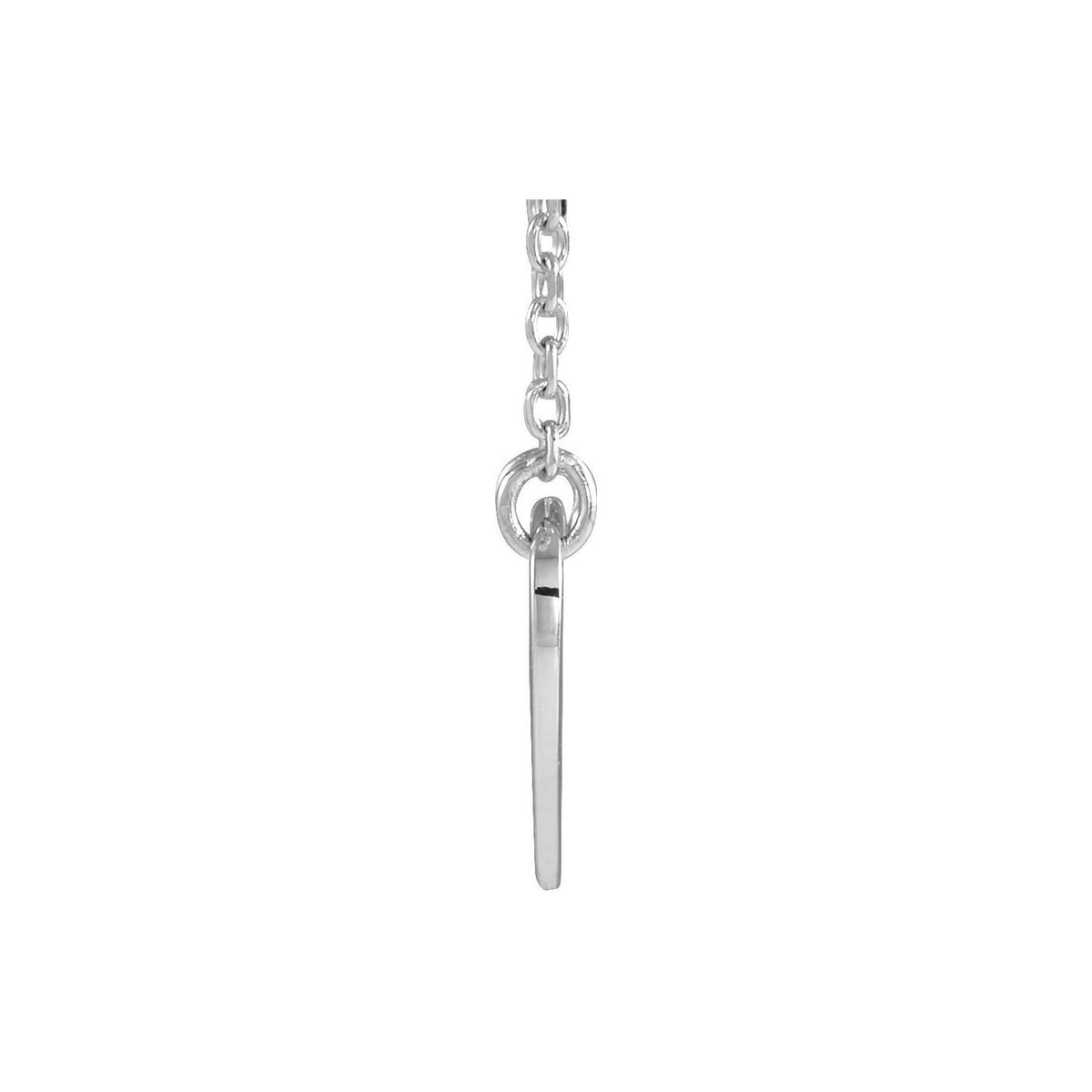Pierced Cross Heart 16-18" Necklace