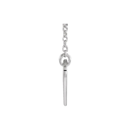 Pierced Cross Heart 16-18" Necklace