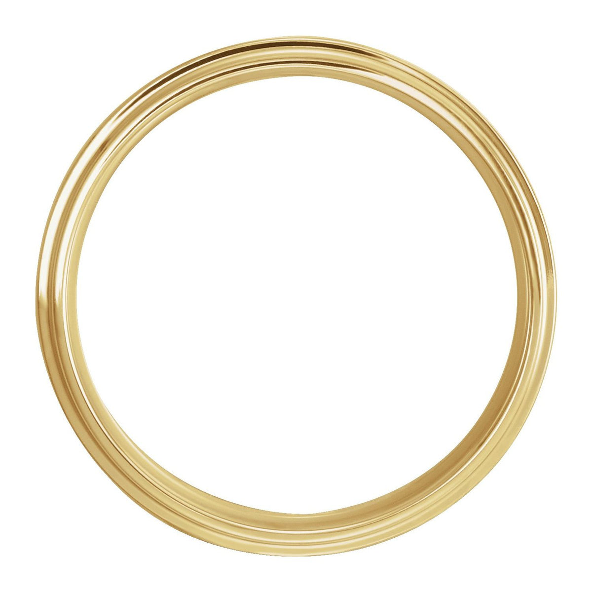 Inlay Comfort-Fit Flat Band