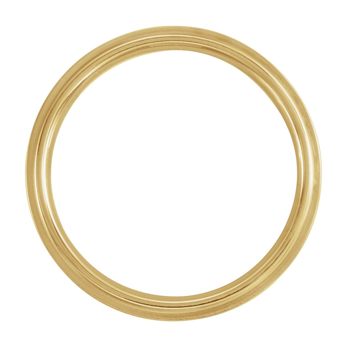 Inlay Comfort-Fit Flat Band