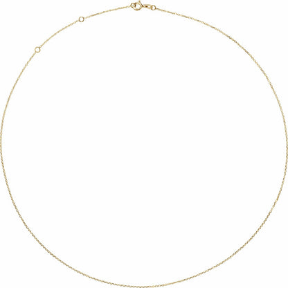 Adjustable Diamond-Cut Cable 16-18" Chain