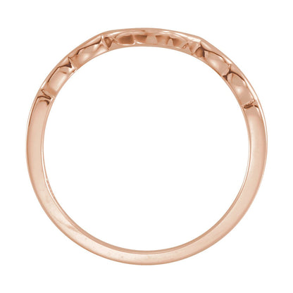 14K Rose Gold Matching Band