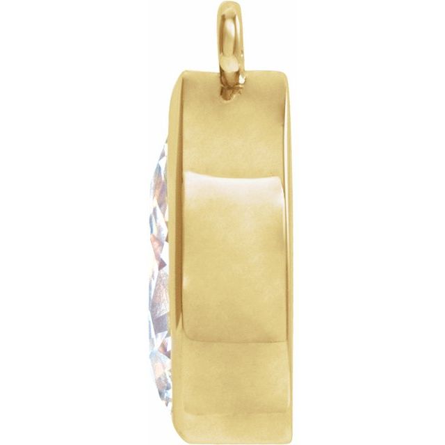 .05 CT Lab-Grown Diamond Dangle, 3.13 mm x 6.12 mm