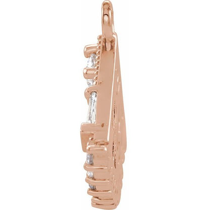 1/3 CTW Natural Diamond Fan Dangle