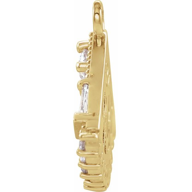 1/3 CTW Natural Diamond Fan Dangle