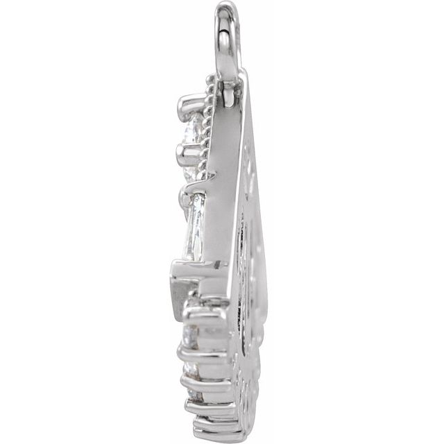 1/3 CTW Natural Diamond Fan Dangle