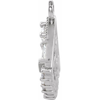 1/3 CTW Natural Diamond Fan Dangle