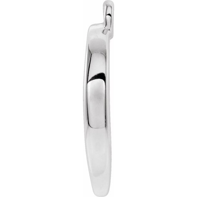 .05 CTW Natural Diamond Crescent Moon Dangle