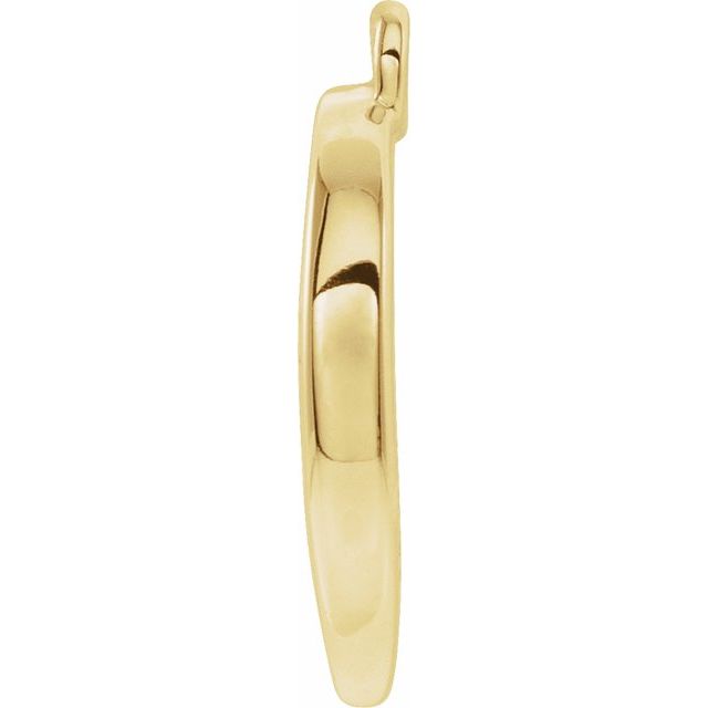 .05 CTW Natural Diamond Crescent Moon Dangle