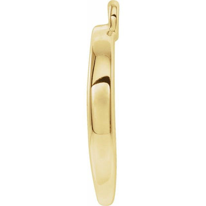 .05 CTW Natural Diamond Crescent Moon Dangle