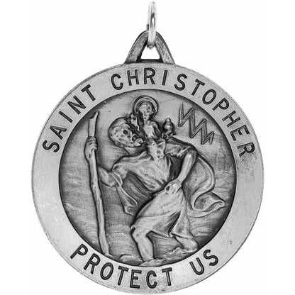St. Christopher Medal, 33 Mm