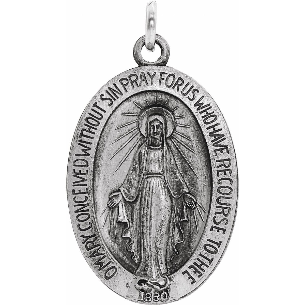 19x14 mm Oval Miraculous Medal