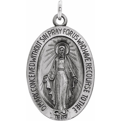 19x14 mm Oval Miraculous Medal
