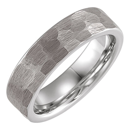 PVD Comfort-Fit Flat Band, 6 mm
