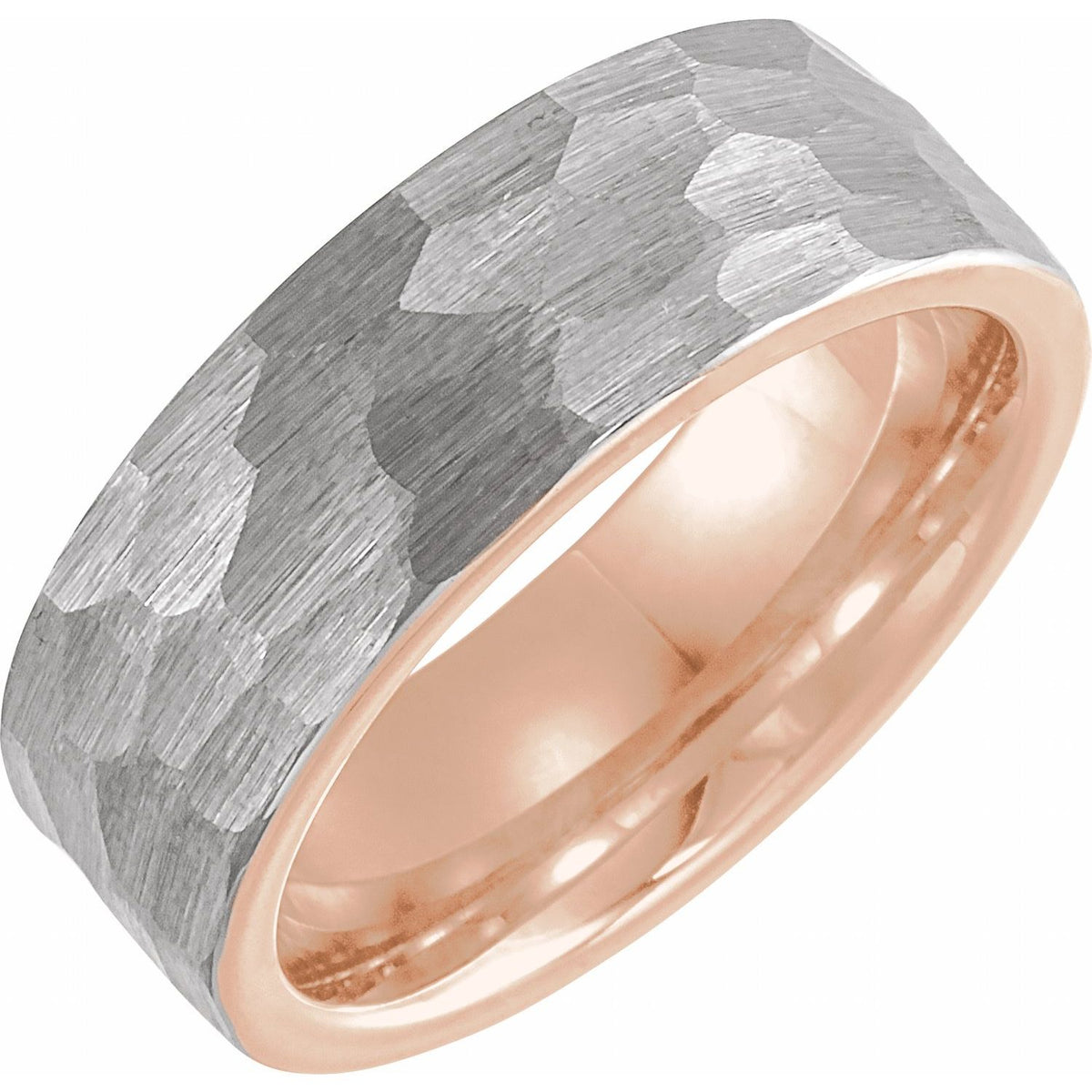 PVD Comfort-Fit Flat Band, 6 mm