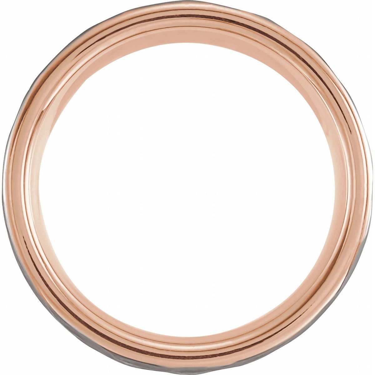 PVD Comfort-Fit Flat Band, 6 mm